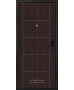 Входная дверь снаружи МДФ панель G23 с Черным молдингом  цвет орех королевский  Внутри отделка на выбор 